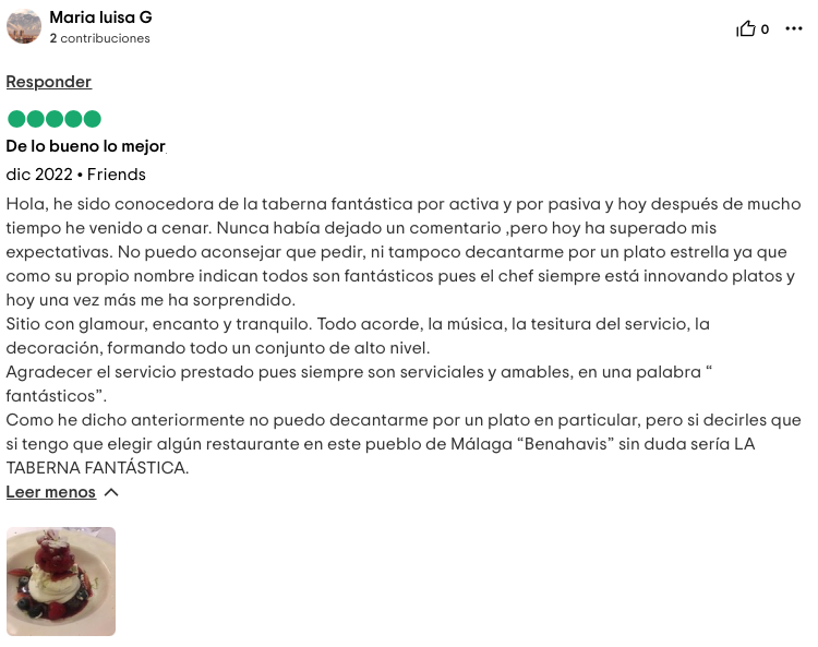 alt:"Reviews de nuestros clientes en la Taberna Fantástica"